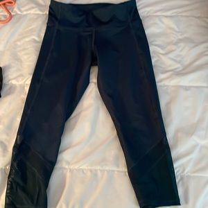 turquoise capris leggings